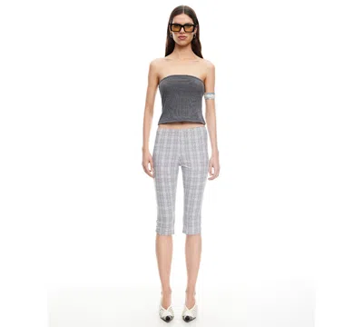 Lioness Women's Checked Starlet Capri Pants In Animal Print