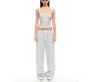 Lioness Cobain Corset Top In Ivory Stripe In Gray