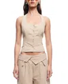 Lioness Daydream Halter Top Deep Wheat In Neutral