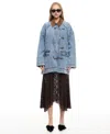 Lioness District Jacket Denim Blue In Blue
