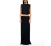 Lioness Field Of Dreams Bubble Hem Crop Top In Black