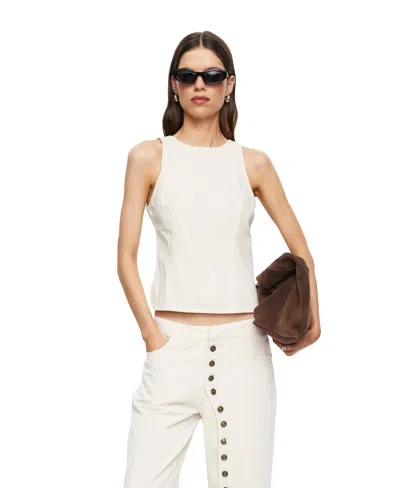 Lioness Women's Harmony Sleeveless Crewneck Top In White