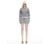 Lioness Head In The Clouds Cardigan Grey Moss In Gray