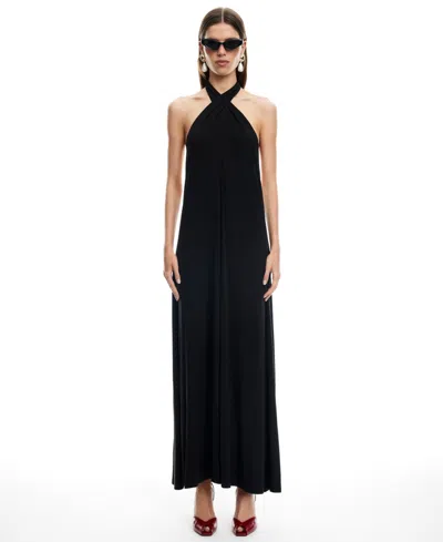 Lioness Women's Heavenly Halter Neck Maxi Dress In Black