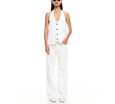 Lioness Women's Hills Open-back Halter Top In White
