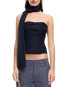Lioness Women's Island Ruched Scarf-trim Tube Top In Blue