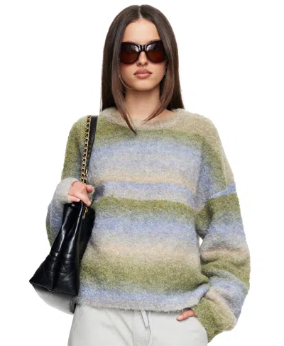 Lioness Women's Long-sleeve Crewneck Sweater In Ocean Moss