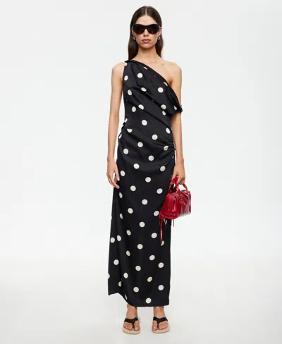 Lioness Women's One-shoulder Maxi Dress In Black