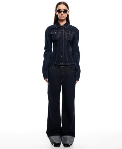 Lioness Women's Rider Denim Jacket In Black
