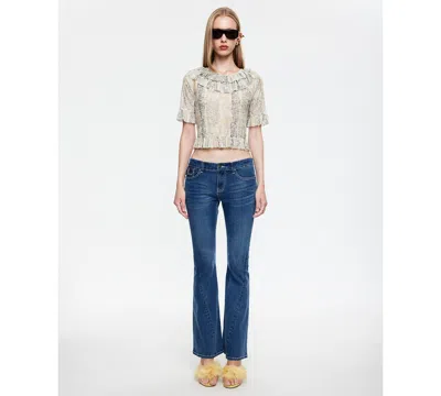 Lioness Women's Ruffle Detail Top In Multi