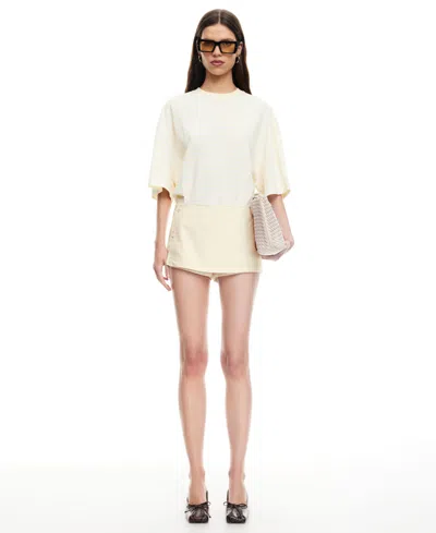 Lioness Women's Short Sleeve Bloom Top In Neutral