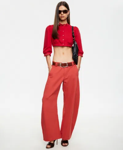 Lioness Women's Sideline Low-rise Jeans In Red
