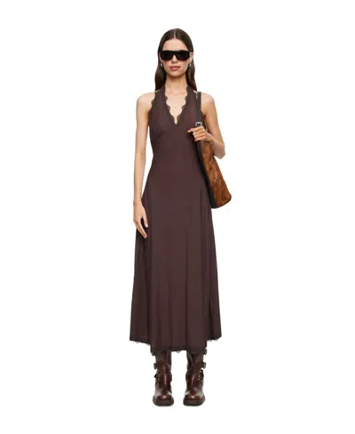 Lioness Women's Sleeveless V-neck Dress In Burgundy