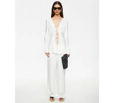 Lioness Women's Straight-leg Pull-on Pants In White