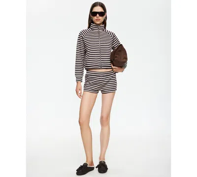 Lioness Women's Striped Funnel Neck Jacket In Multi