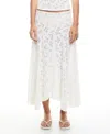 Lioness Womens Tidal Camisole Top Asymmetric Midi Skirt In White