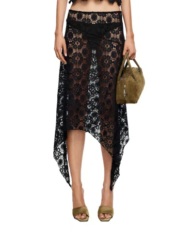Lioness Women's Trophy Asymmetric Midi Skirt In Black