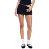 Lioness Womens Solid Ramie Skort In Blue