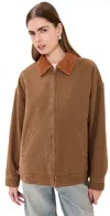 Lioness Workwear Jacket Chocolate In Chocolate
