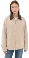 Lioness Workwear Water Repellent Cotton Jacket In Stone