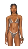 Lioness X Revolve Gisele Bikini Top In Brown
