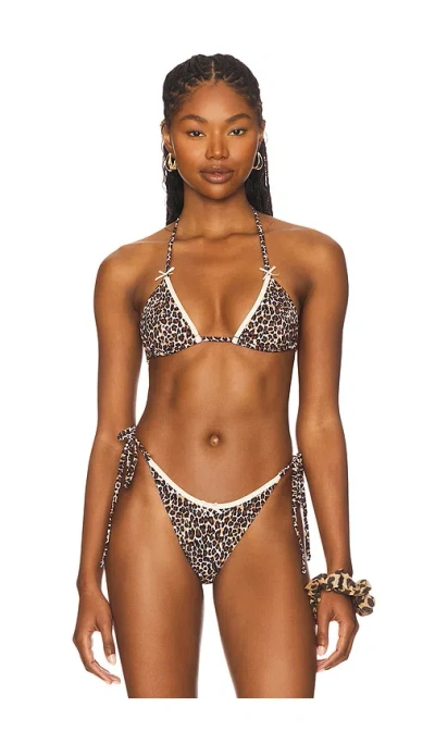 Lioness X Revolve Gisele Bikini Top In Brown