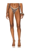 Lioness X Revolve Rio Tie Bikini Bottom In Animal Print
