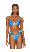 Lioness X Revolve Riviera Bikini Top In Blue