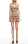 Lioness Yves Plaid Minidress