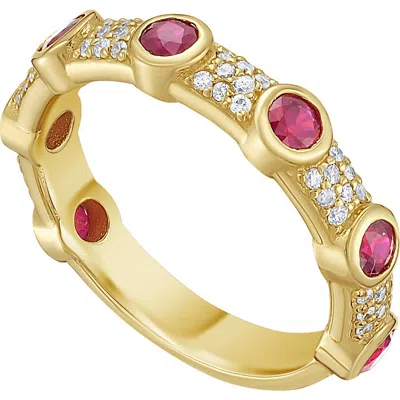 Lionheart 14k Gold Aurelia Ruby And Diamond Ring