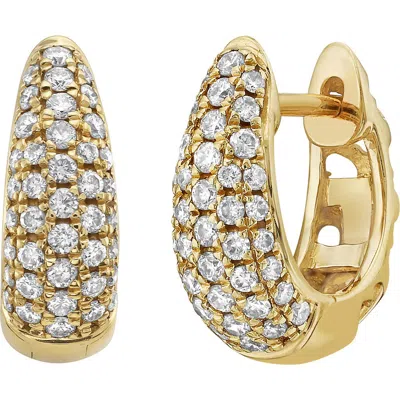 Lionheart 18k Gold Diamond Chunky Pavé Domed Earrings