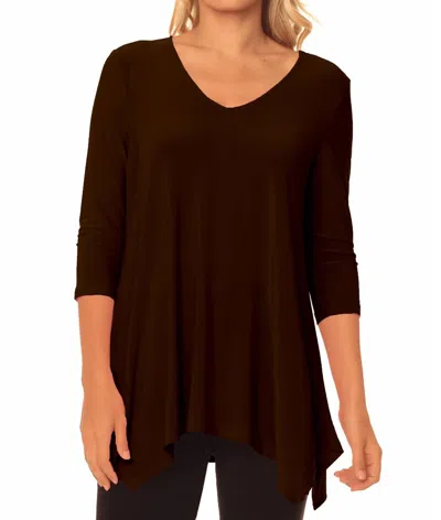Lior Allison Tunic In Brown In Red