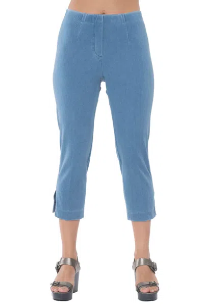 Lior Capri Pants In Vintage Blue Denim In Multi