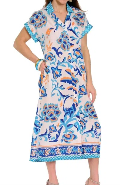 Lior Margo Dress In Blue In Multi