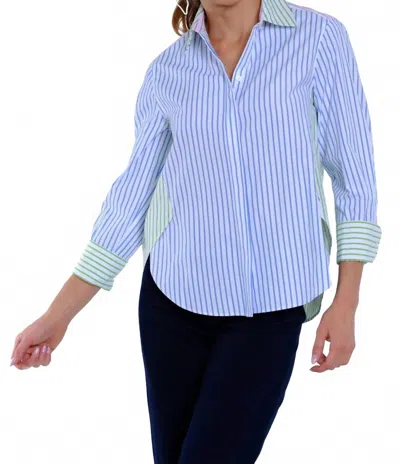Lior Megan Pastel Stripe Boyfriend Shirt In Multi