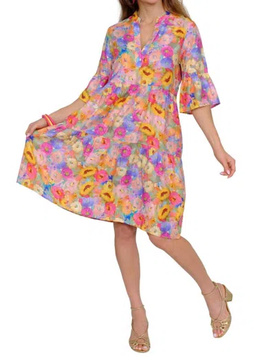 Lior Melany Flower Flowy Dress In Multi Floral