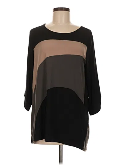 Pre-owned Lior Paris 3/4 Sleeve Blouse In Black