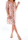 Lior Soft Floral Dress In Pastel In White