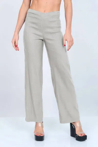 Lior Stella Pant In Linen In Gray