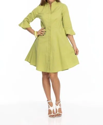Lior Victory Dress In Lime In Green