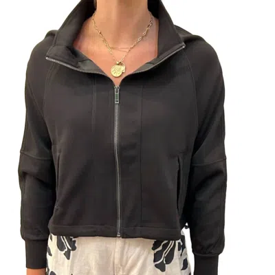 Lior Zella Front Zip Jacket In Black