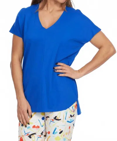 Lior Zoe Center Seam Top In True Blue