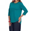 Lior Zofi Top - 3/4 Ponte Knit Pullover In Forest In Green