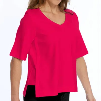 Lior Zola V-neck Top In Fuchsia In Pink