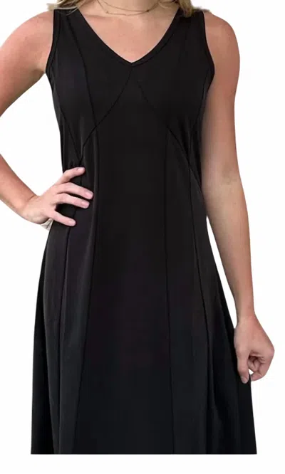 Lior Zyra Long Knit Dress In Black