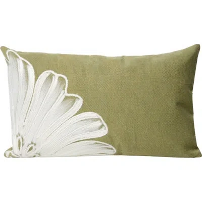 Liora Manne Antique Medallion Indoor/outdoor Lumbar Pillow In Green