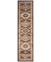 Liora Manne Ariana Floral Medallion 1'11"x7'6" Runner Area Rug In Earth