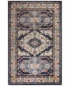Liora Manne Ariana Floral Medallion 3'3"x4'11" Area Rug In Blue