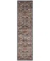 Liora Manne Ariana Heriz 1'11"x7'6" Runner Area Rug In Navy