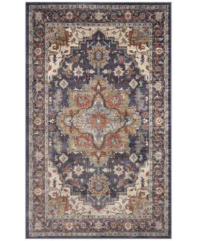 Liora Manne Ariana Heriz 3'3"x4'11" Area Rug In Navy